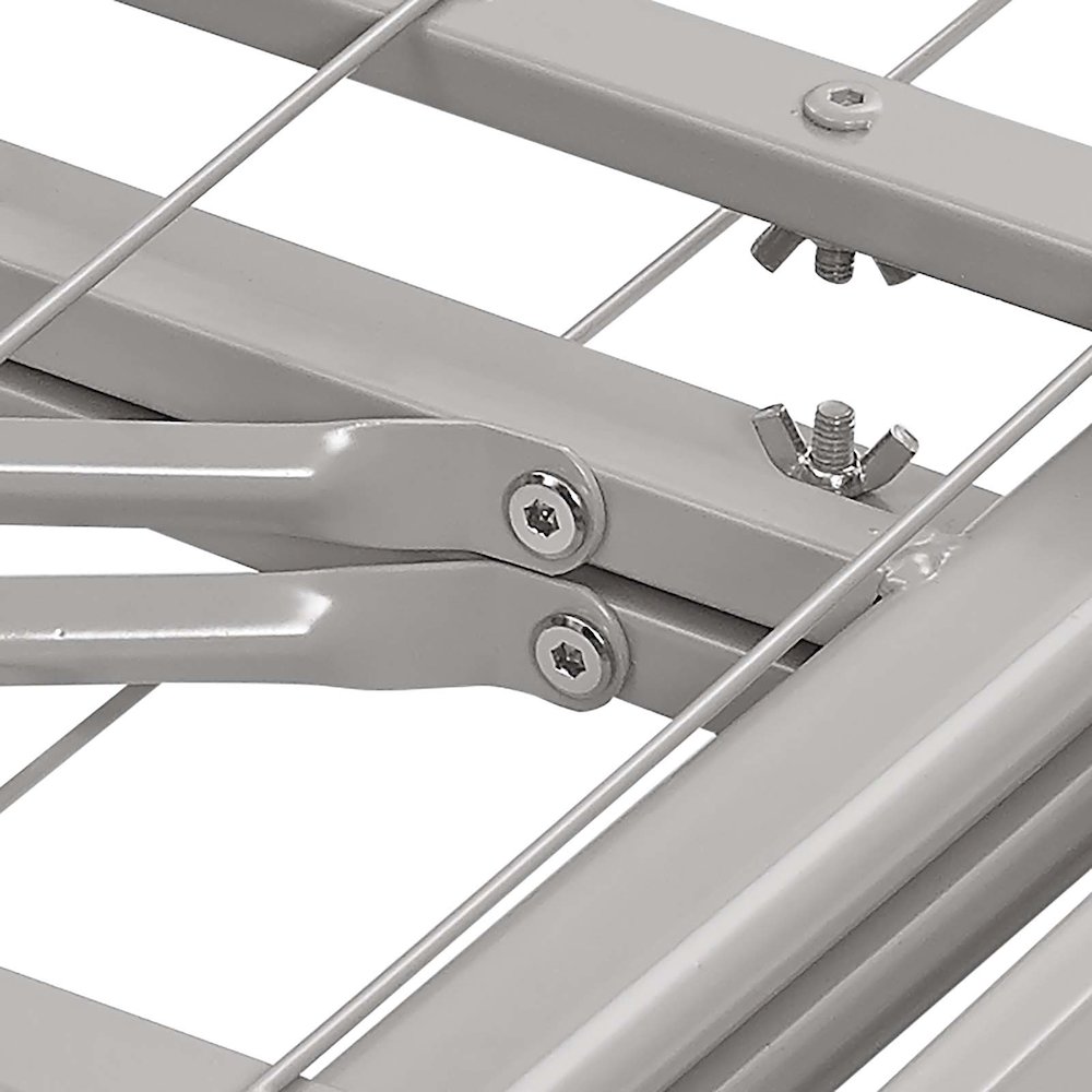 Horizon Stainless Steel Twin Bed Frame. Picture 6