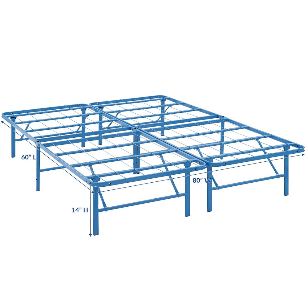 Horizon Stainless Steel Queen Bed Frame. Picture 2