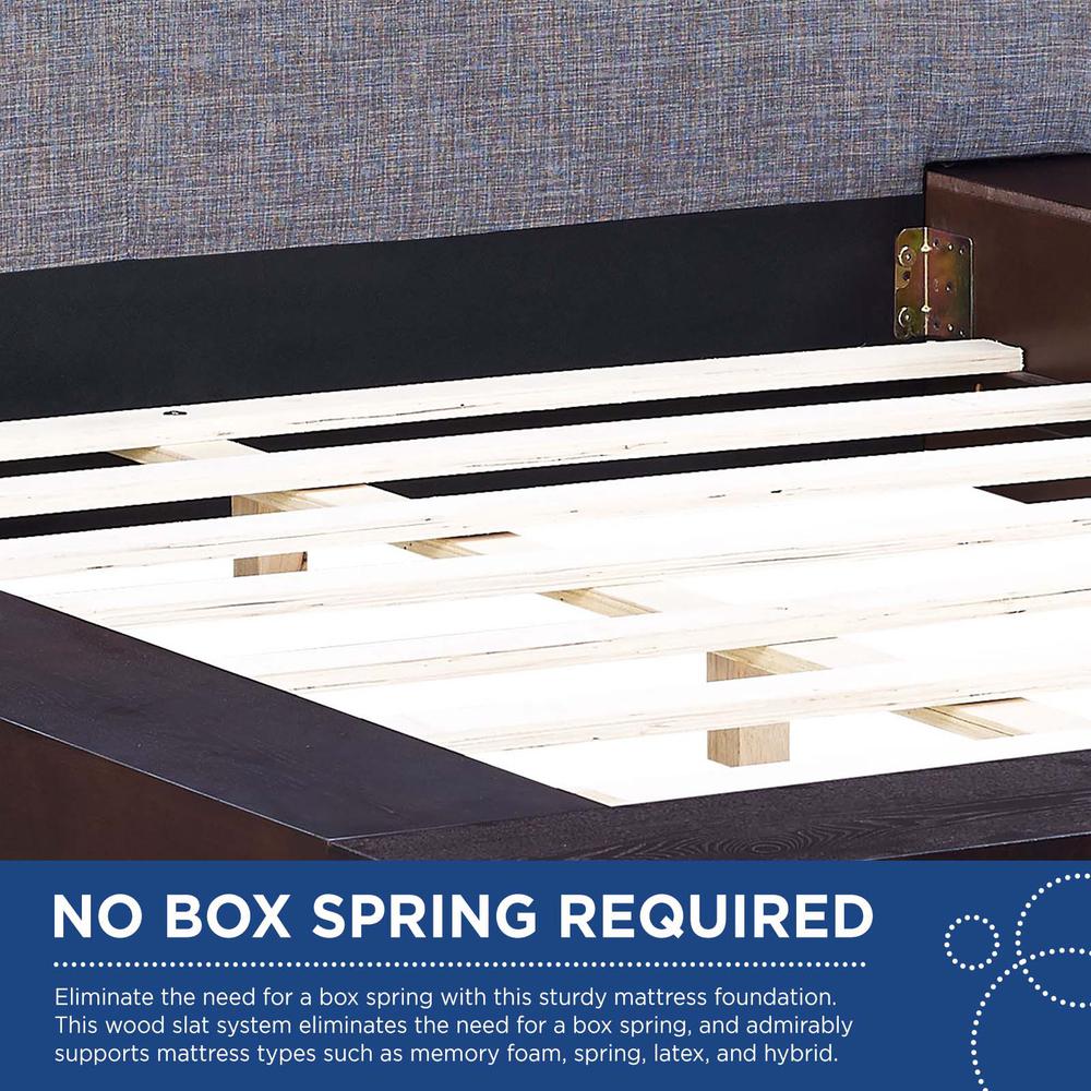 Freja 3 Piece Queen Fabric Bedroom Set. Picture 2