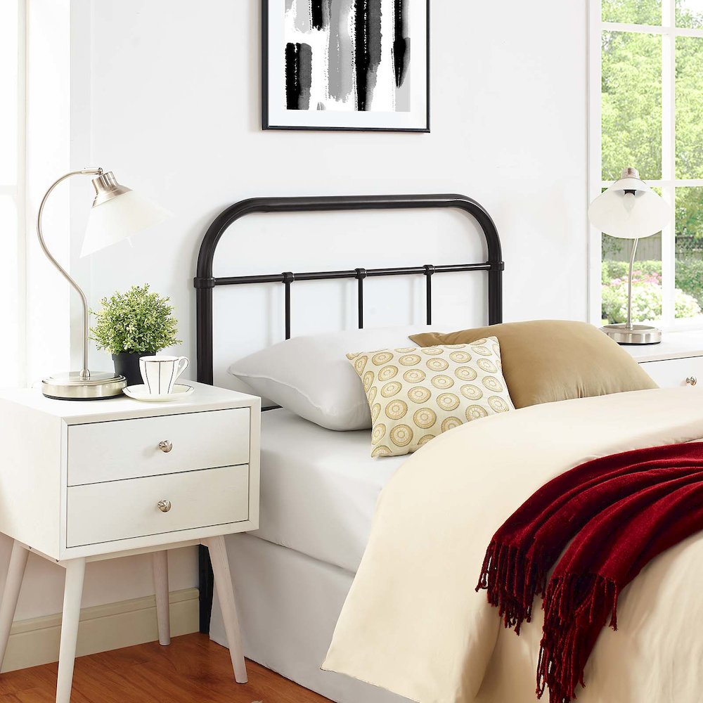 Serena Twin Steel Headboard. Picture 6