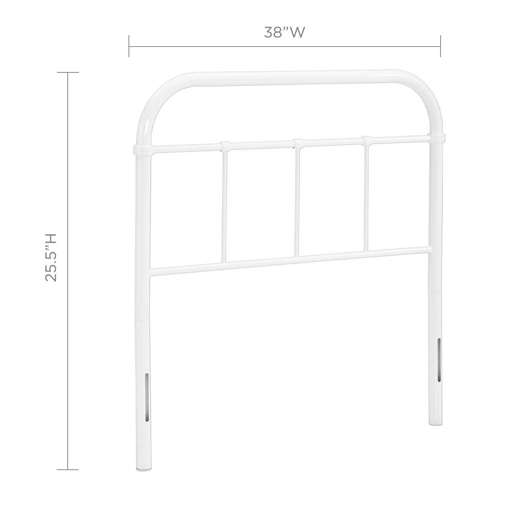 Serena Twin Steel Headboard. Picture 3