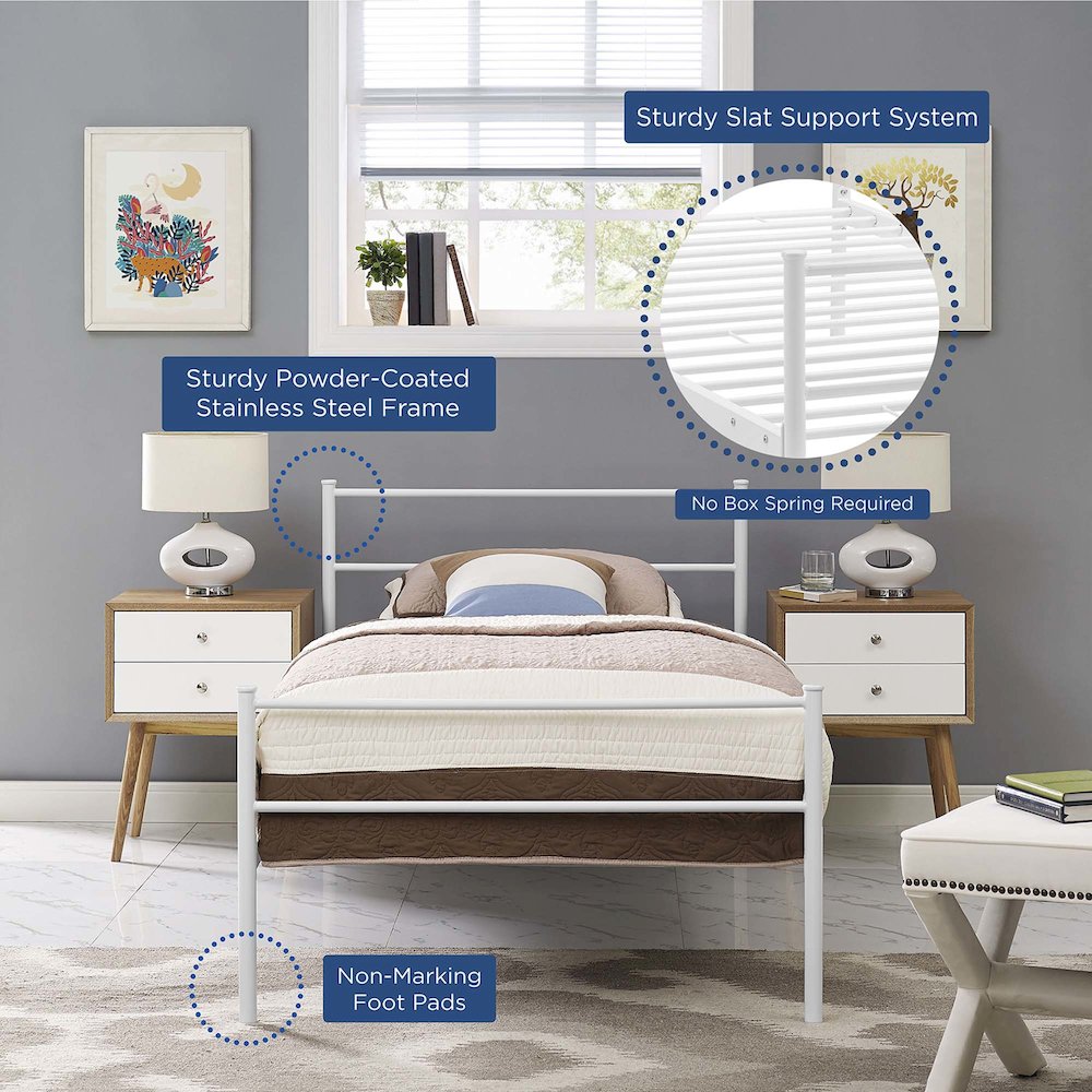 Alina Platform Twin Bed Frame. Picture 6