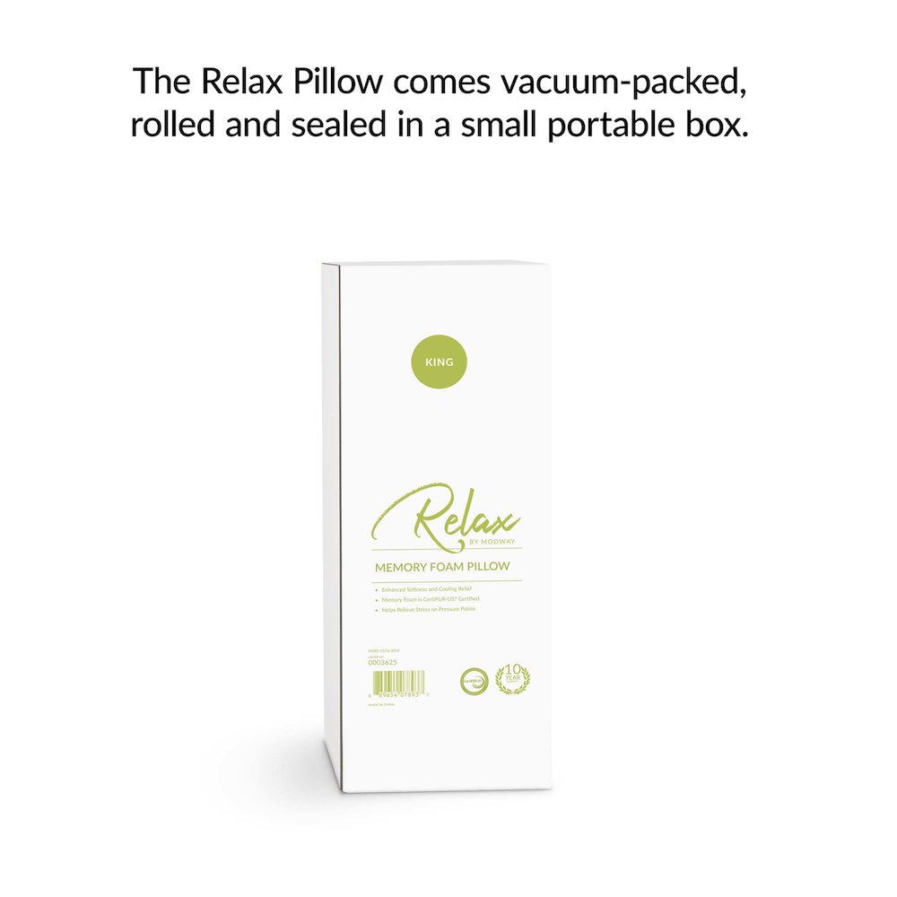 Relax Size King Pillow. Picture 3