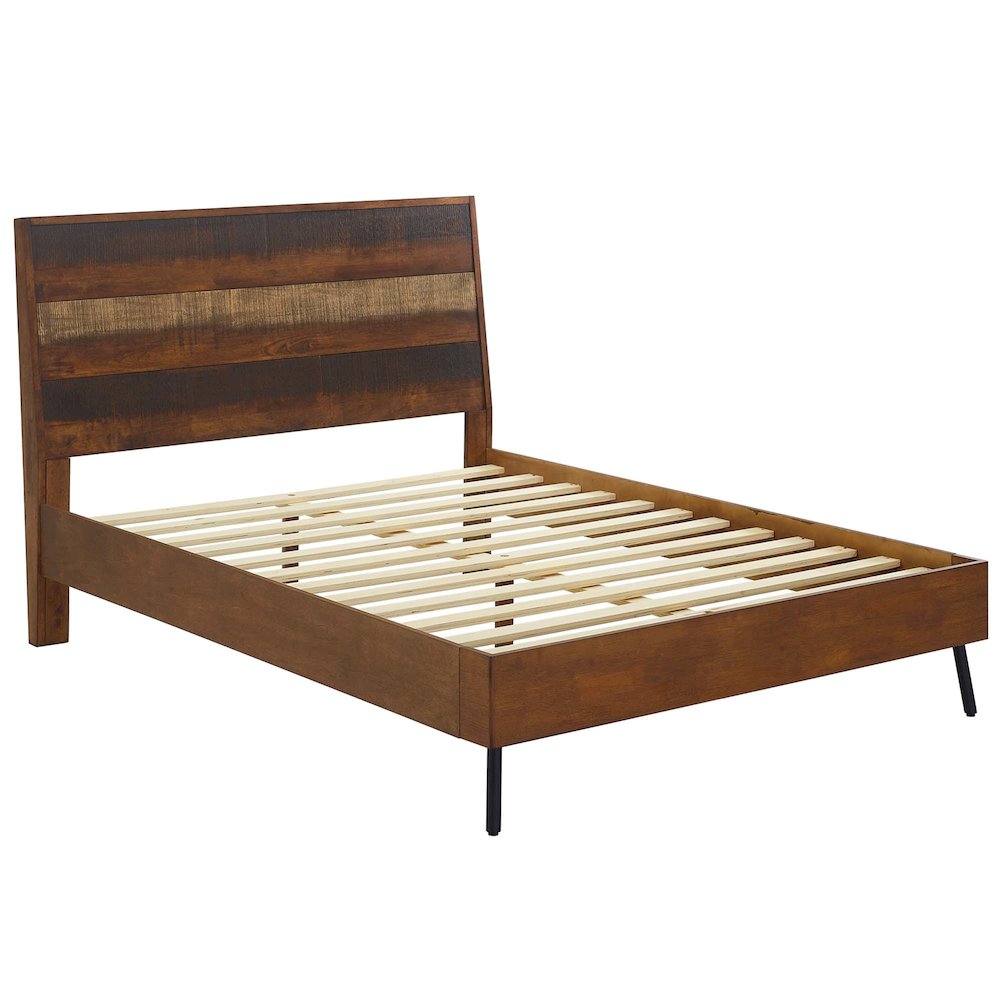 Arwen Queen Rustic Wood Bed. Picture 3