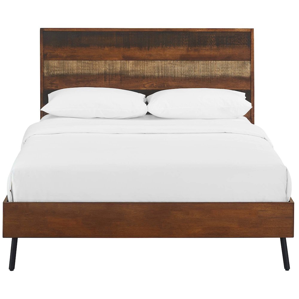 Arwen Queen Rustic Wood Bed. Picture 5