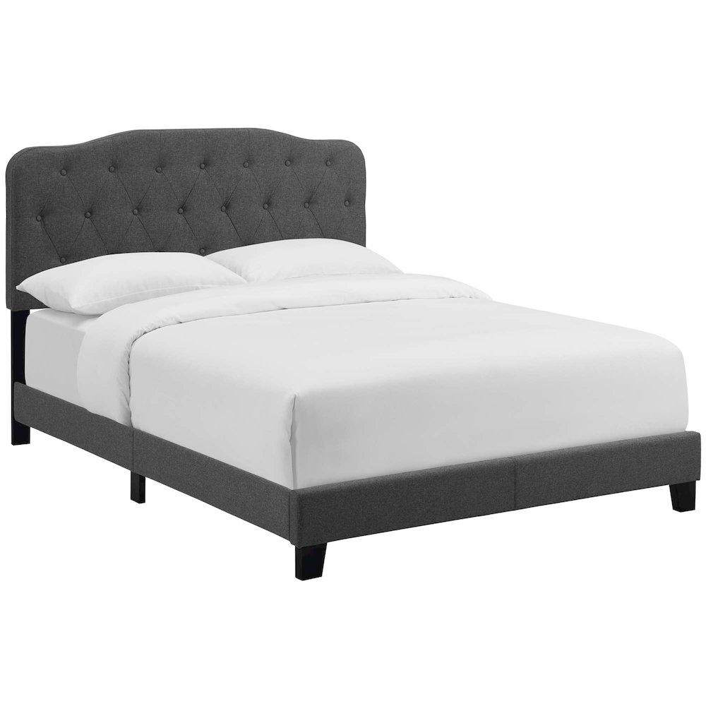 Amelia Upholstered Fabric Full Bed. Picture 1