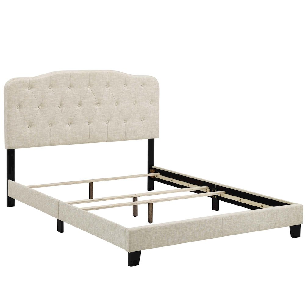 Amelia Upholstered Fabric King Bed. Picture 2