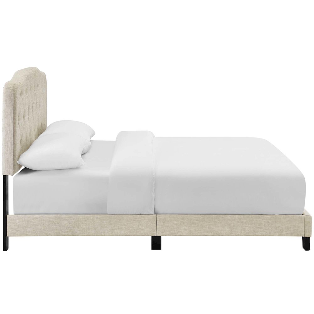 Amelia Upholstered Fabric King Bed. Picture 3