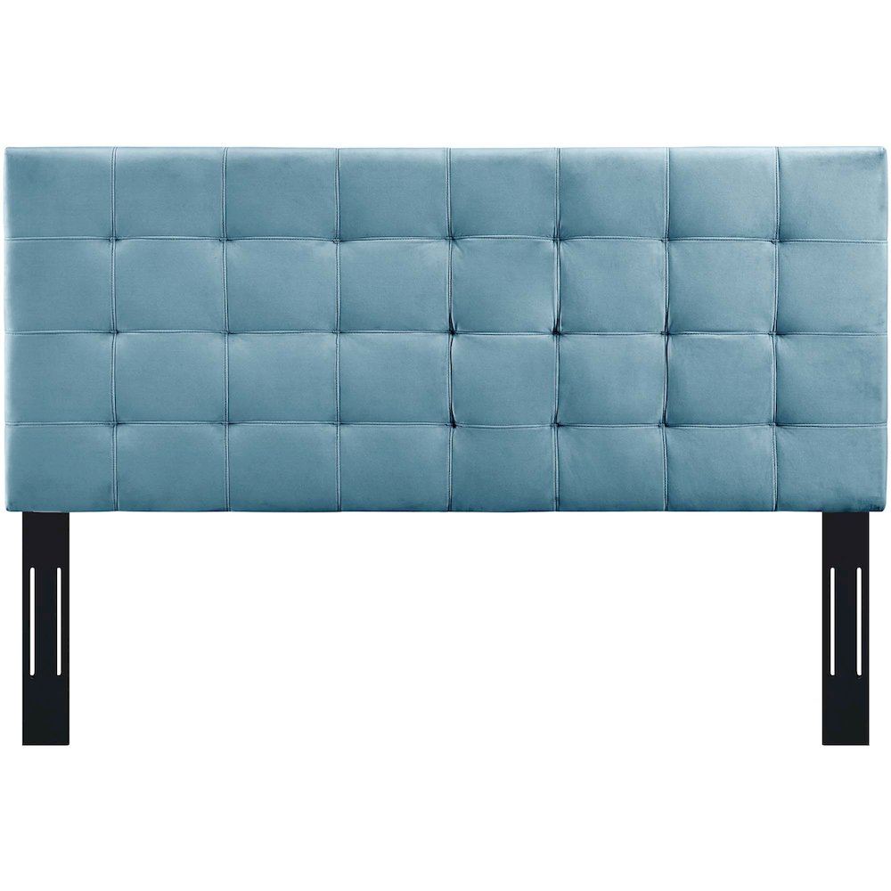 Paisley Tufted Upholstered Performance Velvet Full / Queen Headboard. Picture 5