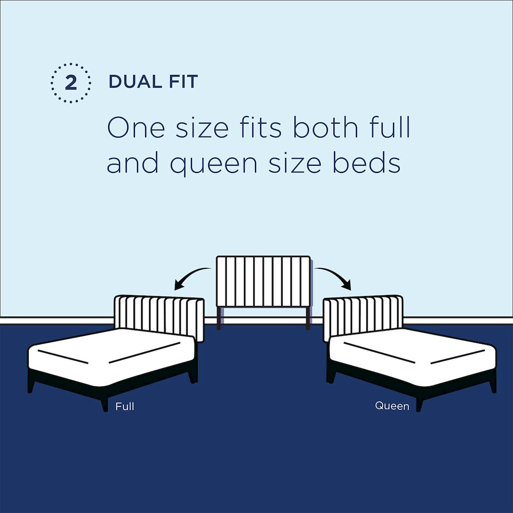 Paisley Tufted Upholstered Performance Velvet Full / Queen Headboard. Picture 3
