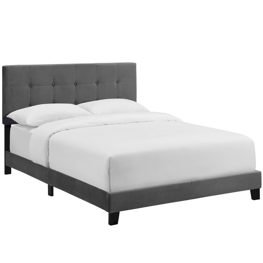 Amira Performance Velvet Full Bed. Picture 1
