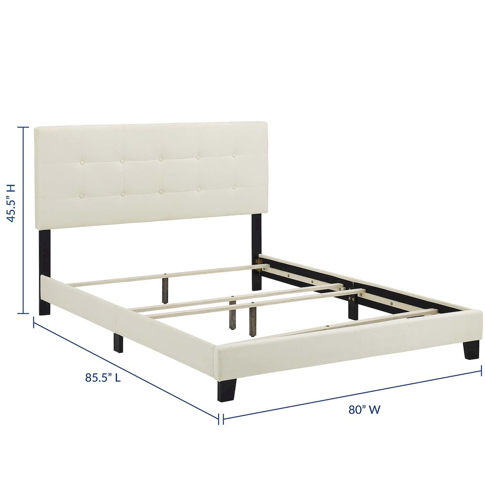 Amira Performance Velvet King Bed. Picture 2
