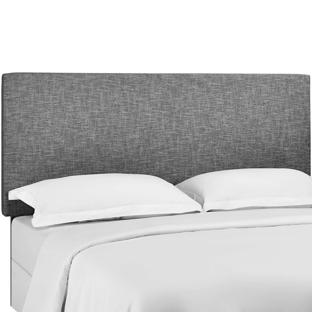Taylor Upholstered Linen Fabric Full / Queen Headboard. Picture 1