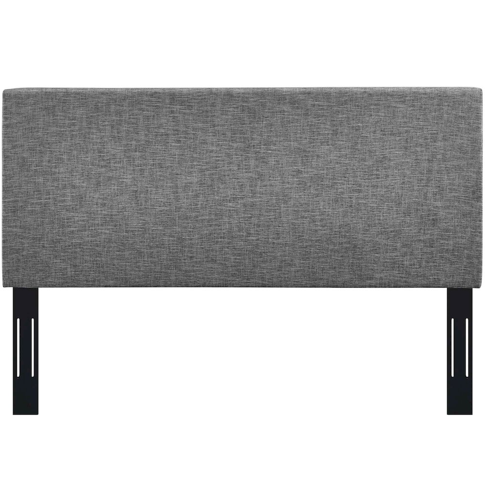 Taylor Upholstered Linen Fabric Full / Queen Headboard. Picture 5