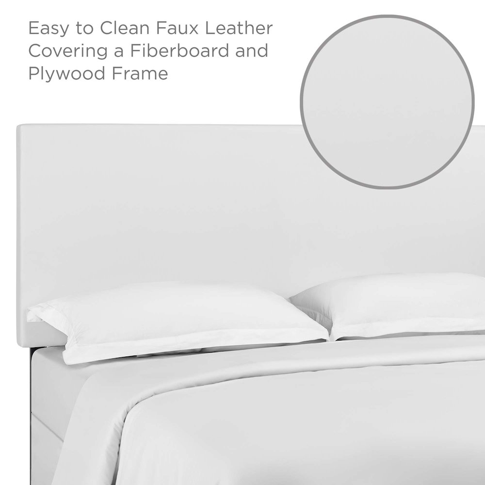 Taylor Upholstered Faux Leather King and California King Headboard. Picture 2