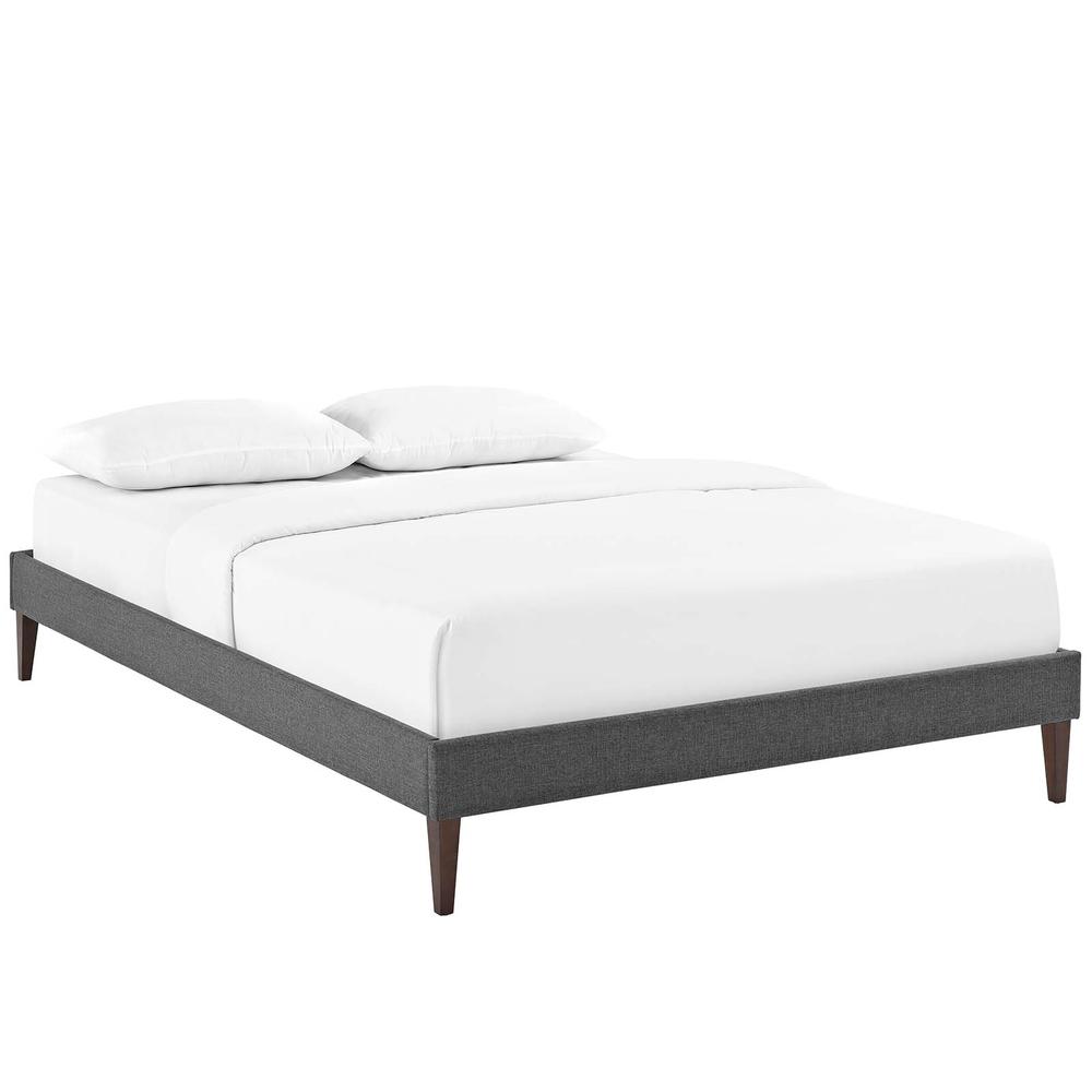 Tessie Queen Bed Frame with Squared Tapered Legs. Picture 1