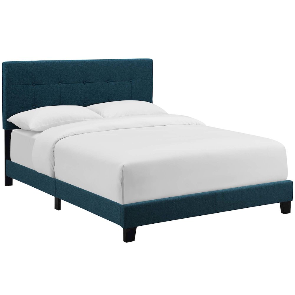 Amira Upholstered Fabric Full Bed. Picture 1