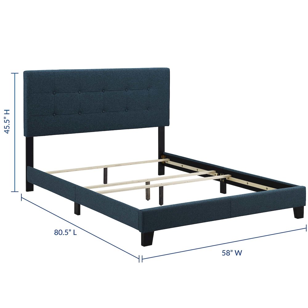 Amira Upholstered Fabric Full Bed. Picture 2