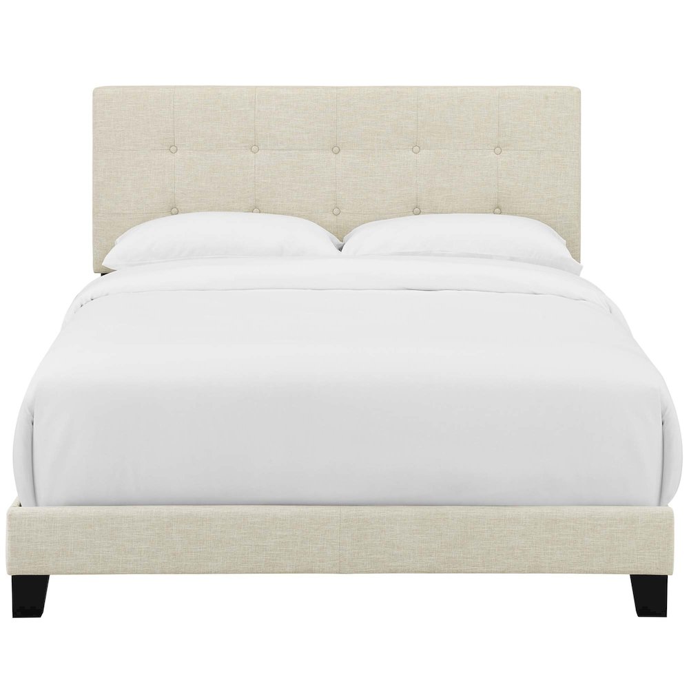 Amira Upholstered Fabric Queen Bed. Picture 5