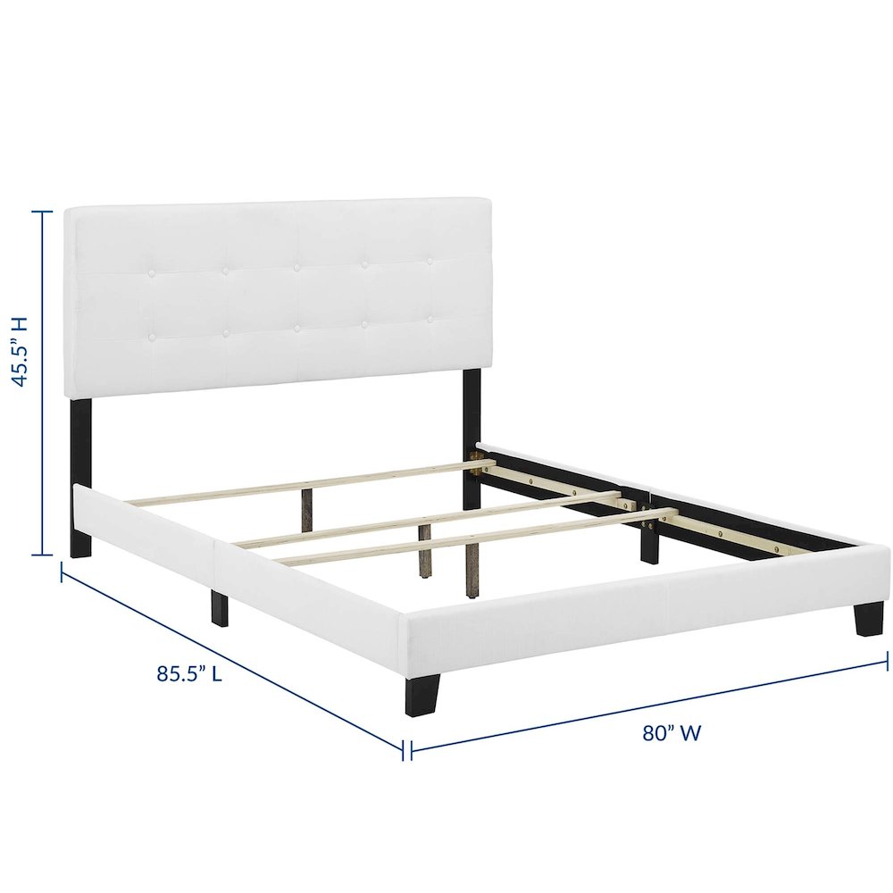 Amira Upholstered Fabric King Bed. Picture 2