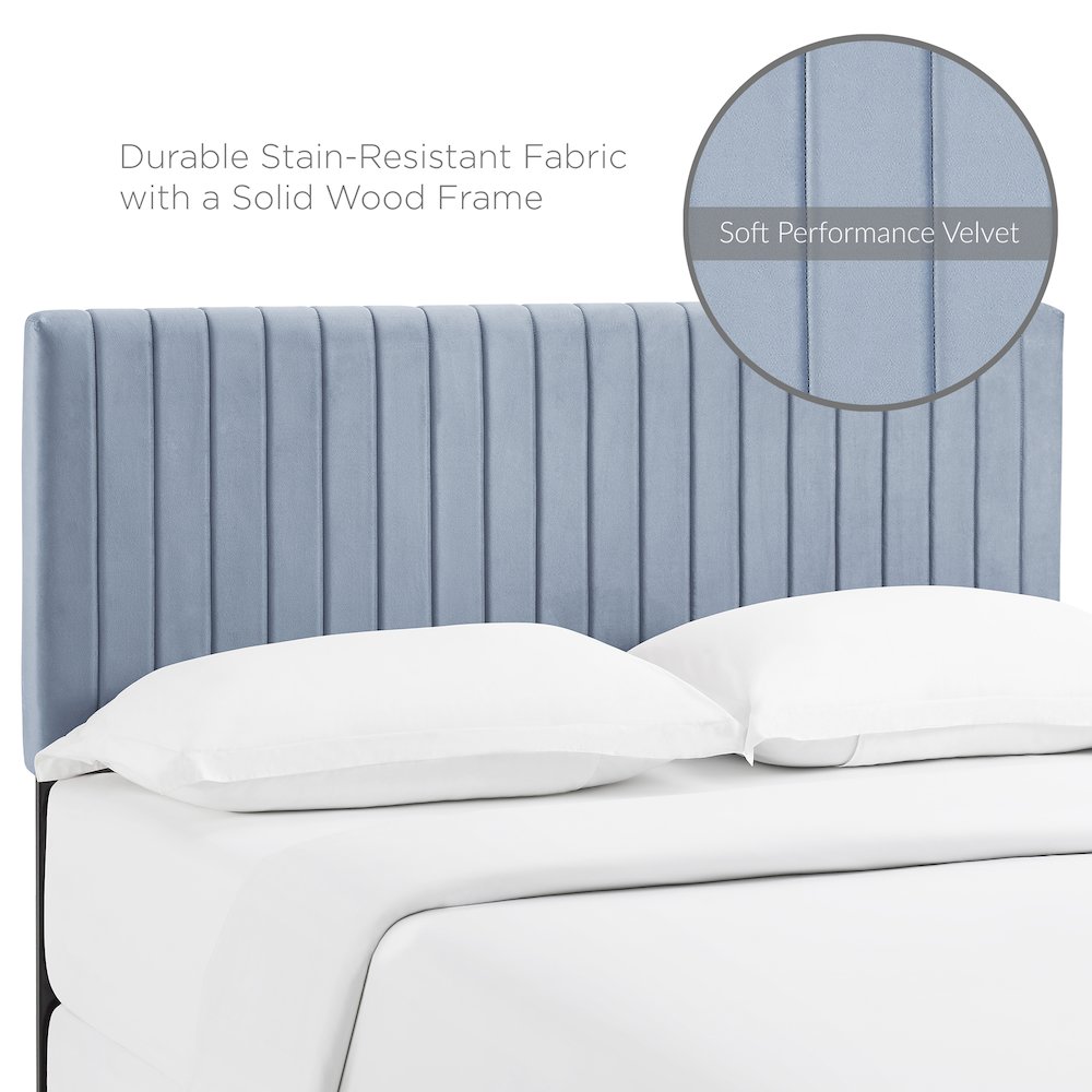 Keira Performance Velvet Full / Queen Headboard. Picture 4