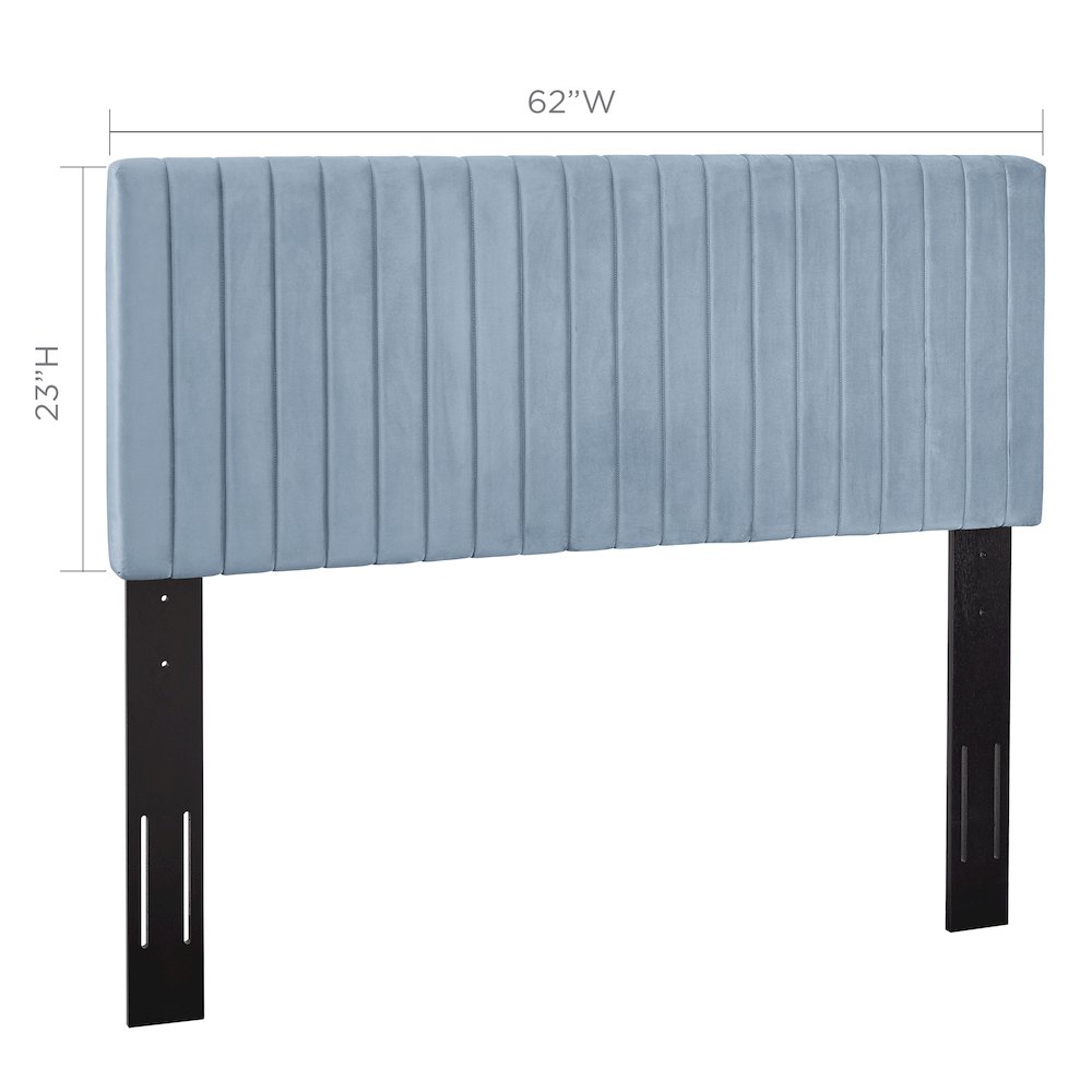 Keira Performance Velvet Full / Queen Headboard. Picture 2