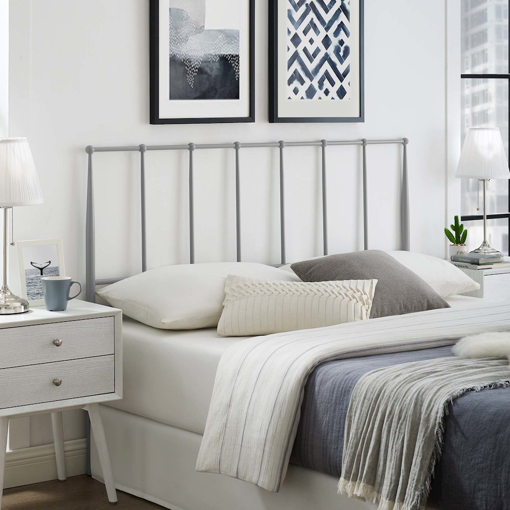 Kiana Metal Stainless Steel Full Headboard. Picture 4