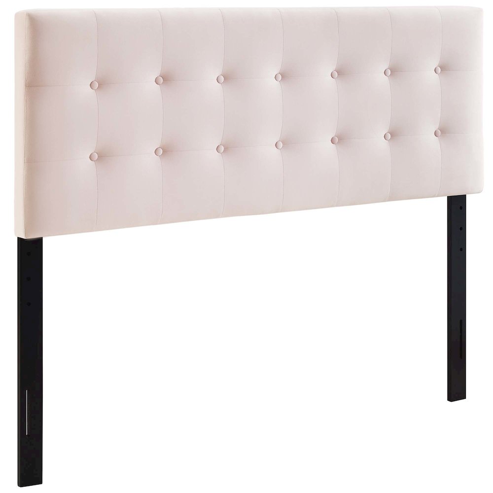 Emily Biscuit Tufted Performance Velvet Queen Headboard. Picture 1