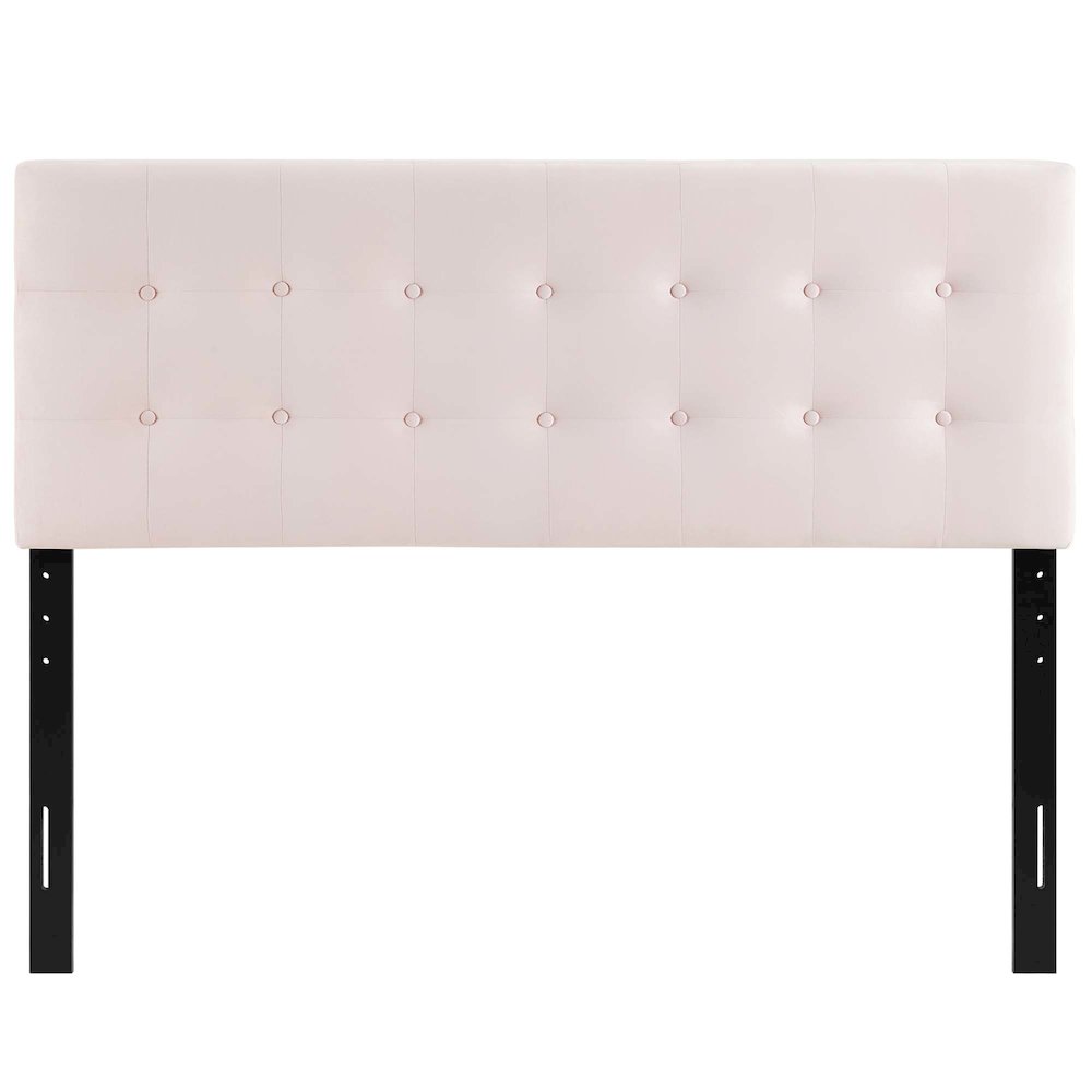 Emily Biscuit Tufted Performance Velvet Queen Headboard. Picture 6