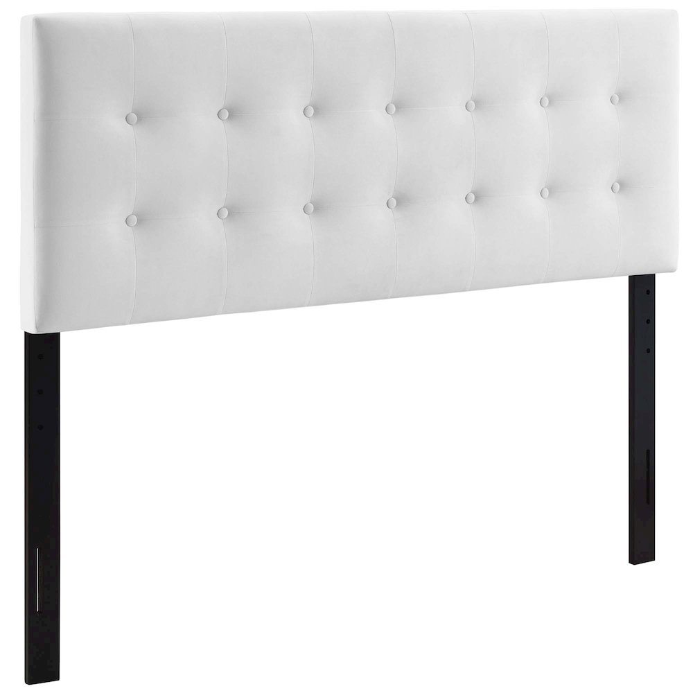 Emily Biscuit Tufted Performance Velvet Queen Headboard. Picture 1