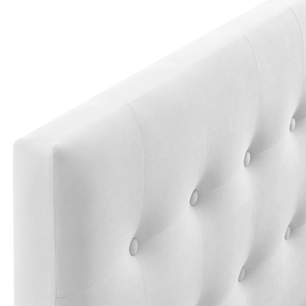 Emily Biscuit Tufted Performance Velvet Queen Headboard. Picture 5