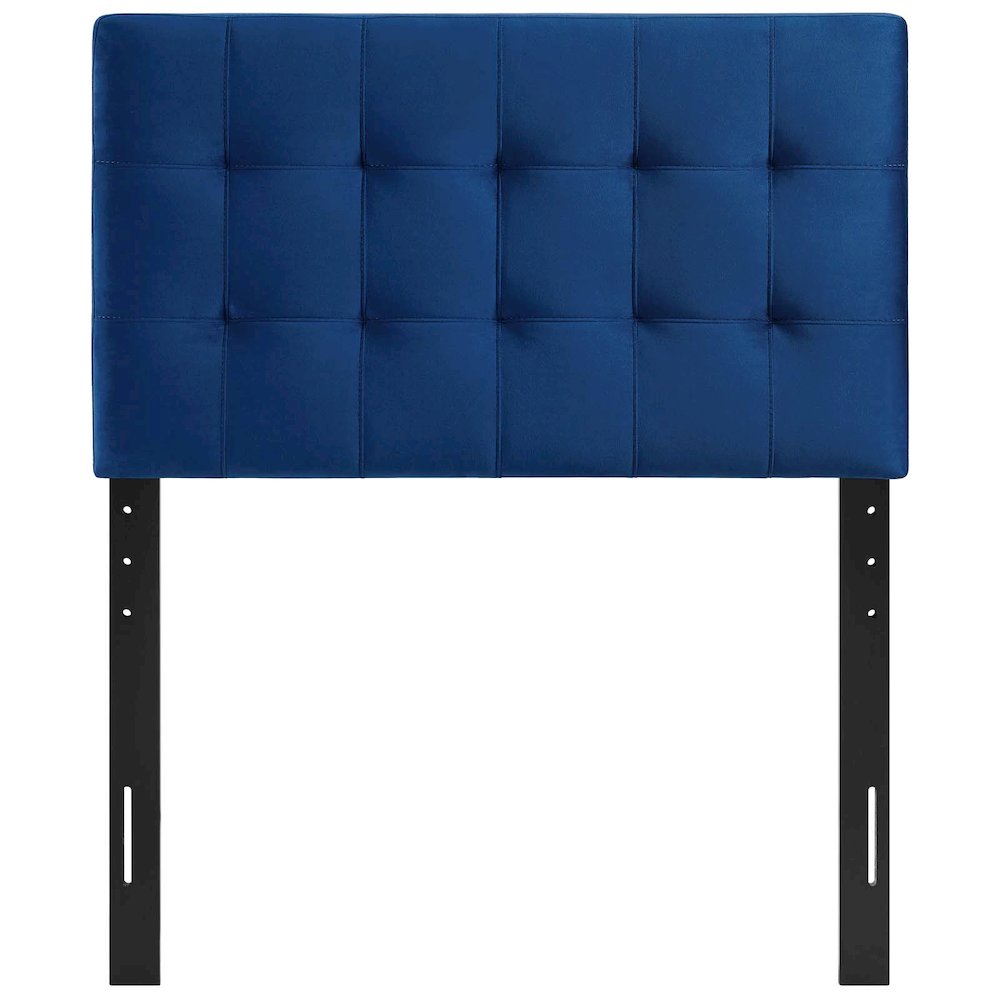 Lily Biscuit Tufted Performance Velvet Twin Headboard. Picture 6