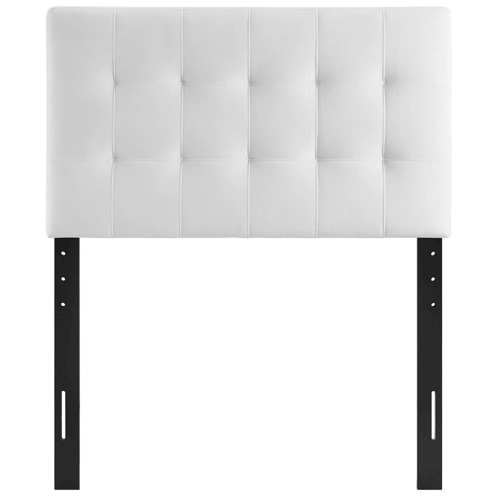 Lily Biscuit Tufted Performance Velvet Twin Headboard. Picture 2