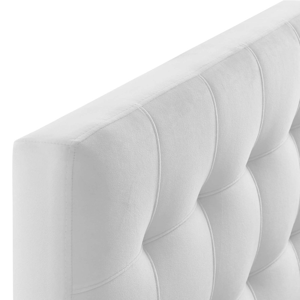 Lily Biscuit Tufted Performance Velvet Twin Headboard. Picture 3