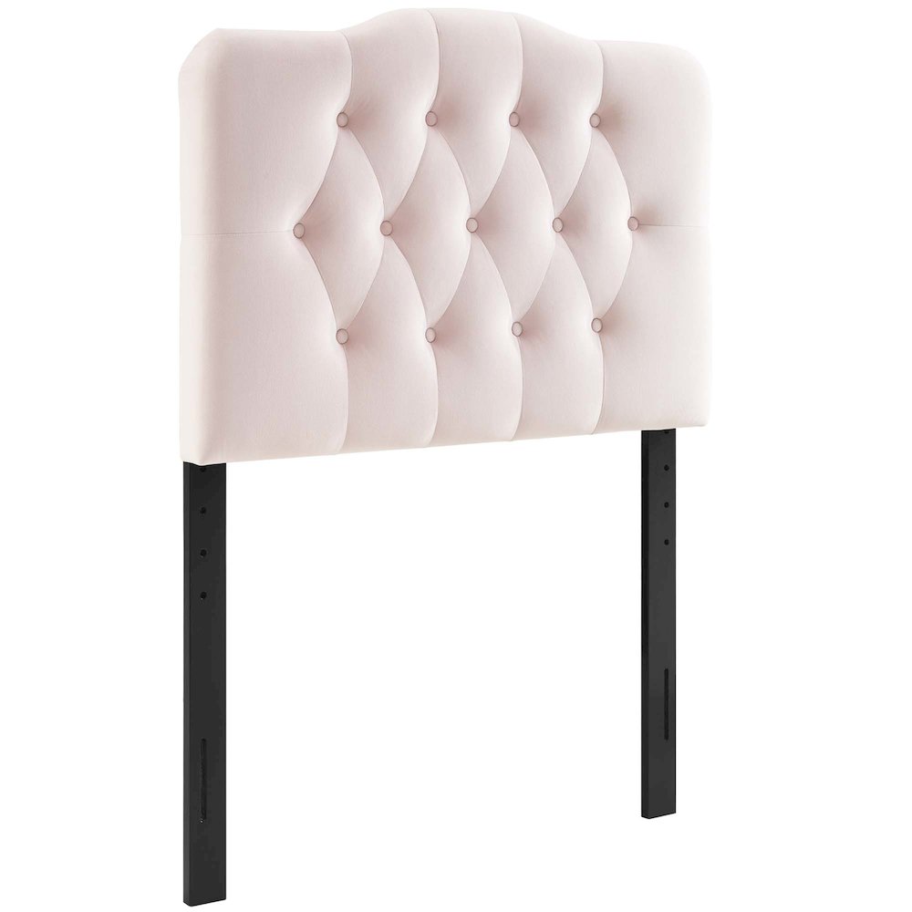 Annabel Diamond Tufted Performance Velvet Twin Headboard. Picture 1