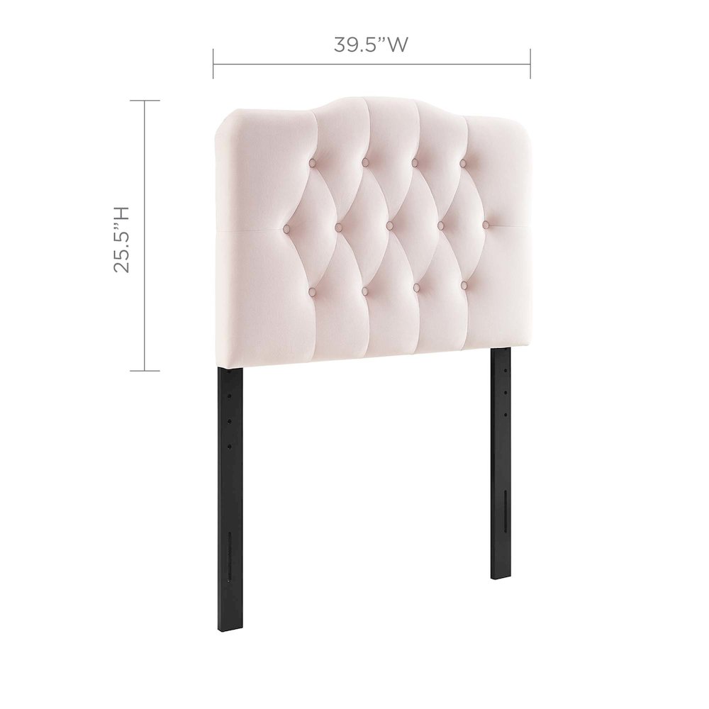 Annabel Diamond Tufted Performance Velvet Twin Headboard. Picture 2
