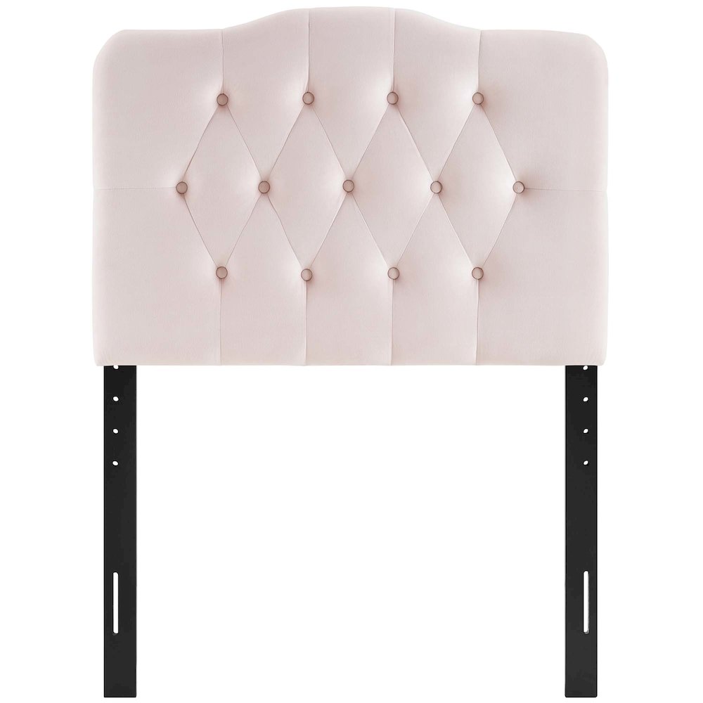 Annabel Diamond Tufted Performance Velvet Twin Headboard. Picture 5