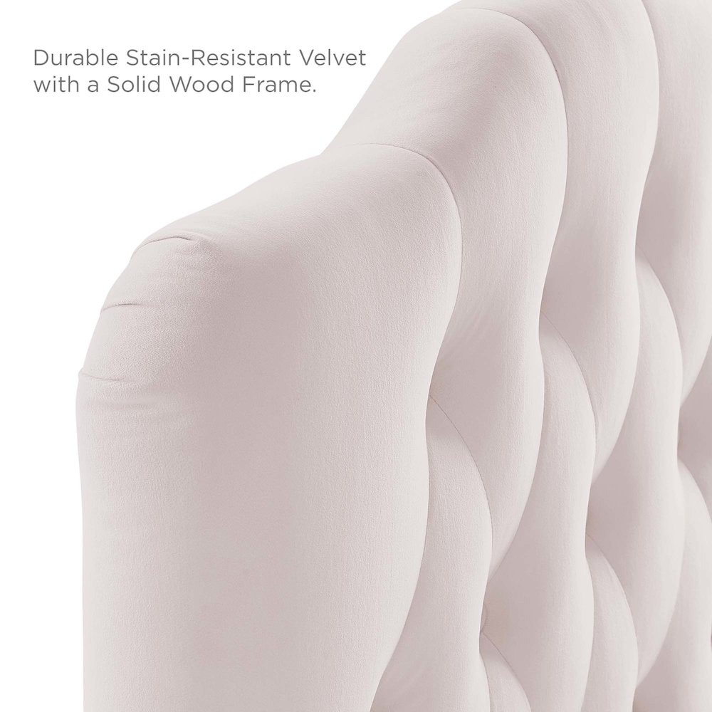 Annabel Diamond Tufted Performance Velvet Twin Headboard. Picture 4