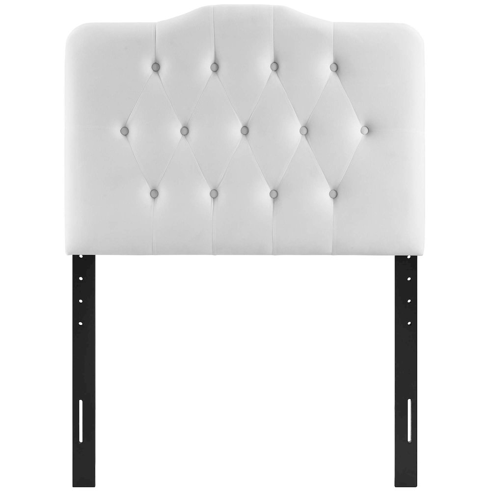 Annabel Diamond Tufted Performance Velvet Twin Headboard. Picture 5
