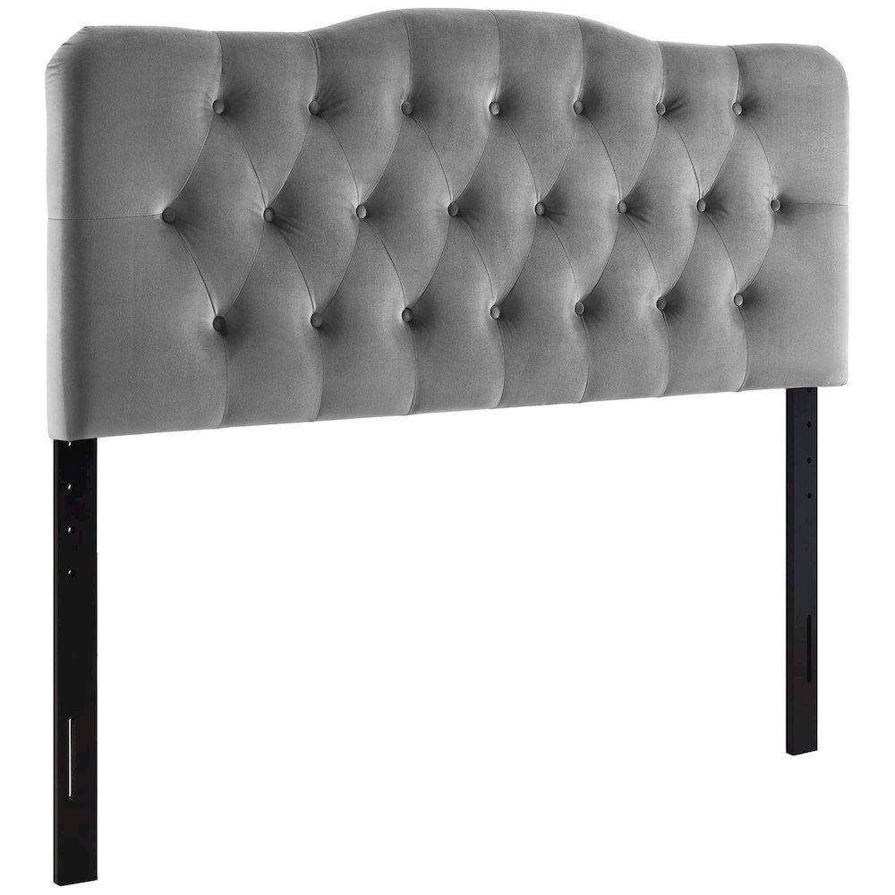 Annabel Diamond Tufted Performance Velvet King Headboard. Picture 1