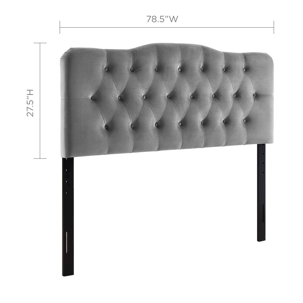Annabel Diamond Tufted Performance Velvet King Headboard. Picture 2