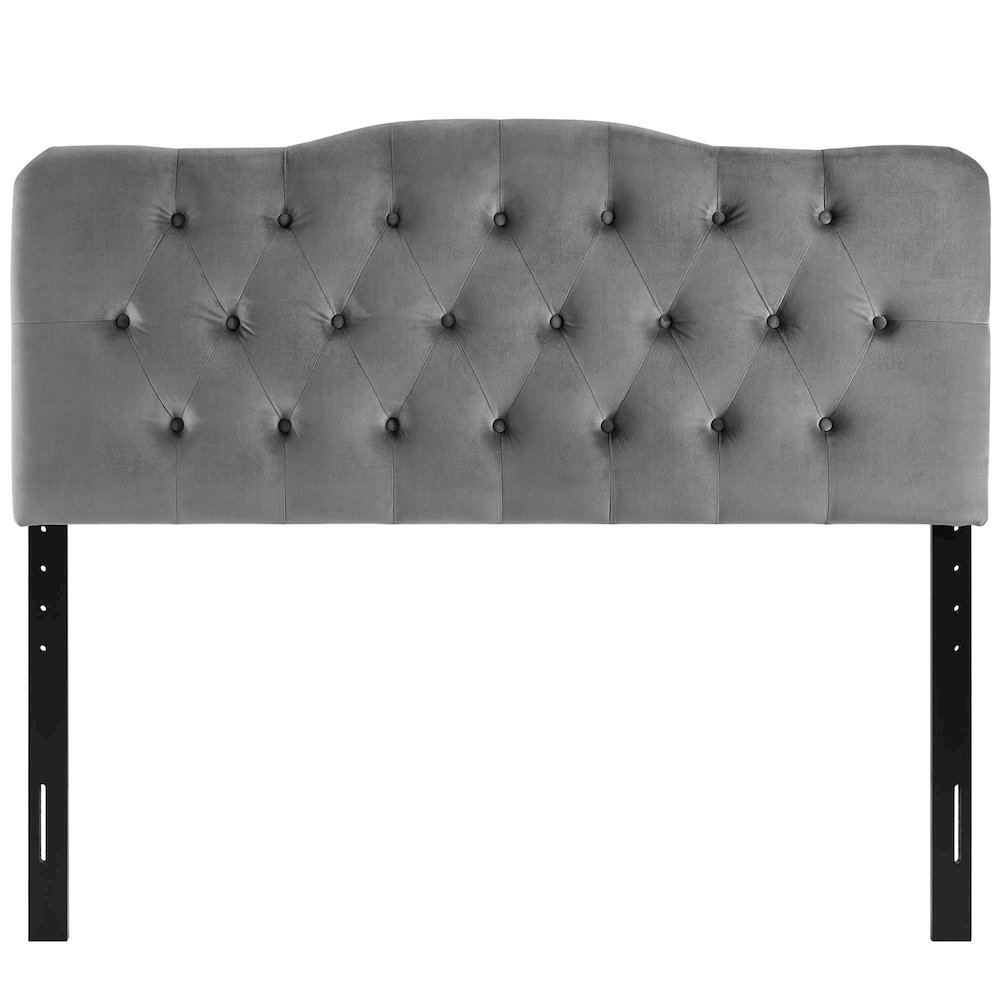 Annabel Diamond Tufted Performance Velvet King Headboard. Picture 5