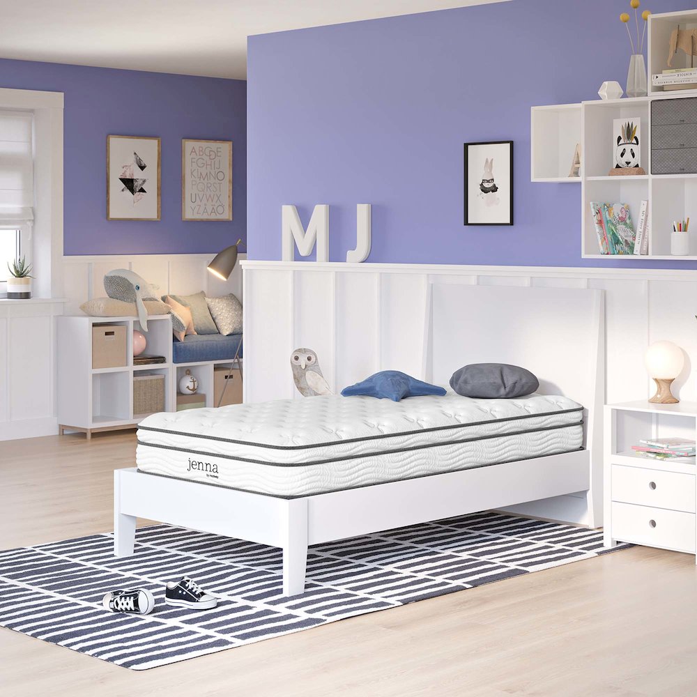 Jenna 8" Innerspring and Foam Narrow Twin Mattress. Picture 10