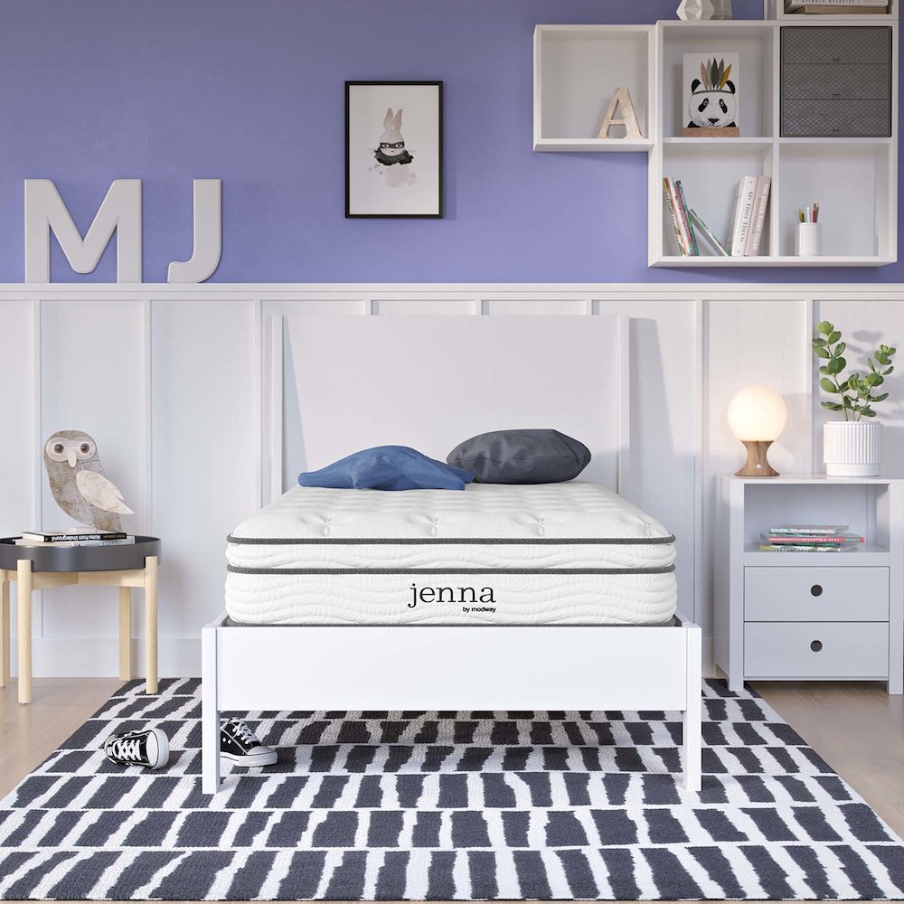 Jenna 8" Innerspring and Foam Narrow Twin Mattress. Picture 11