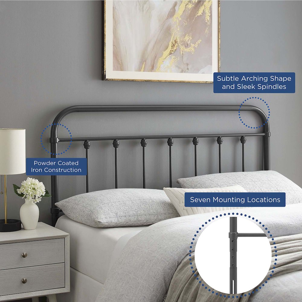 Sage Metal Twin Headboard. Picture 5