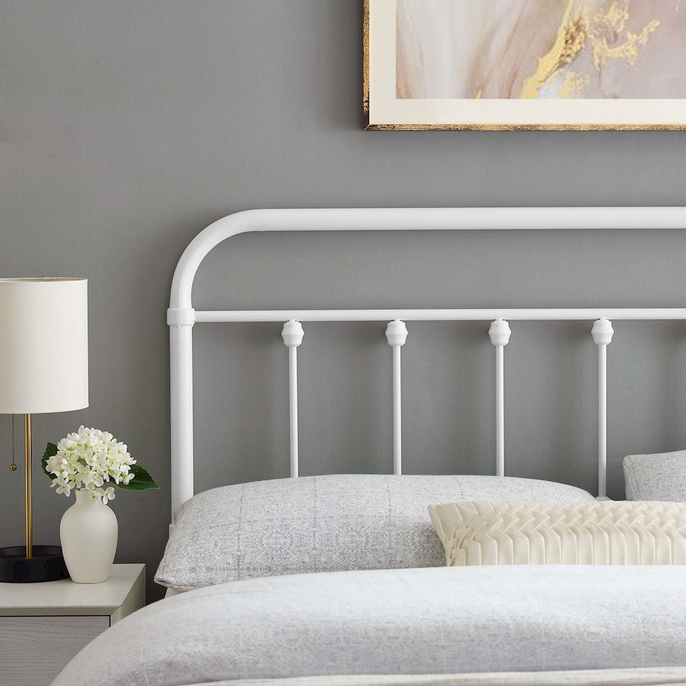 Sage Metal Queen Headboard. Picture 6