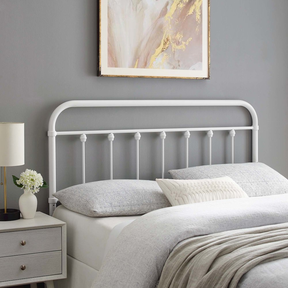 Sage Metal Queen Headboard. Picture 4