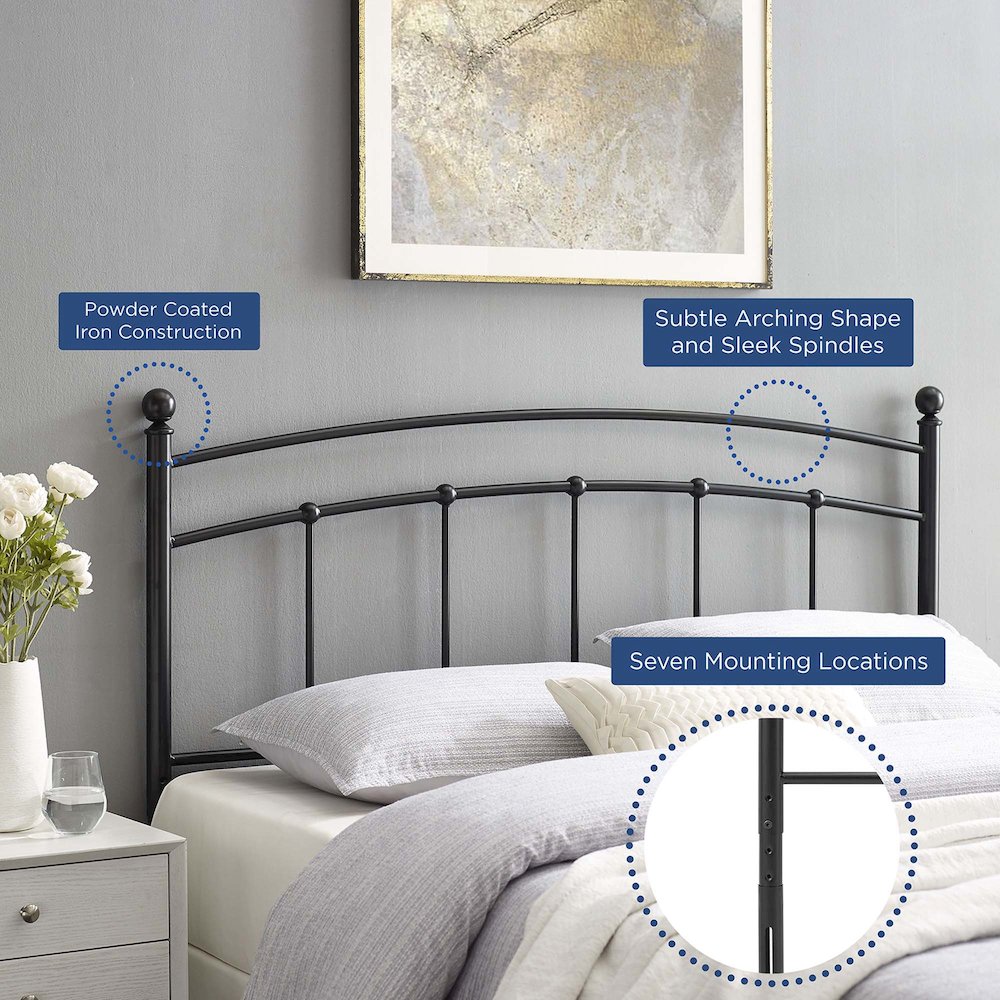 Abigail Metal Full Headboard. Picture 5