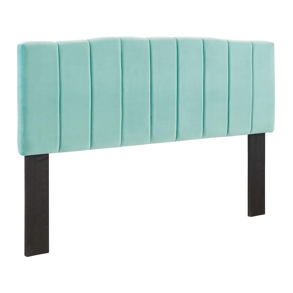 Camilla Channel Tufted Performance Velvet King/California King Headboard. Picture 1