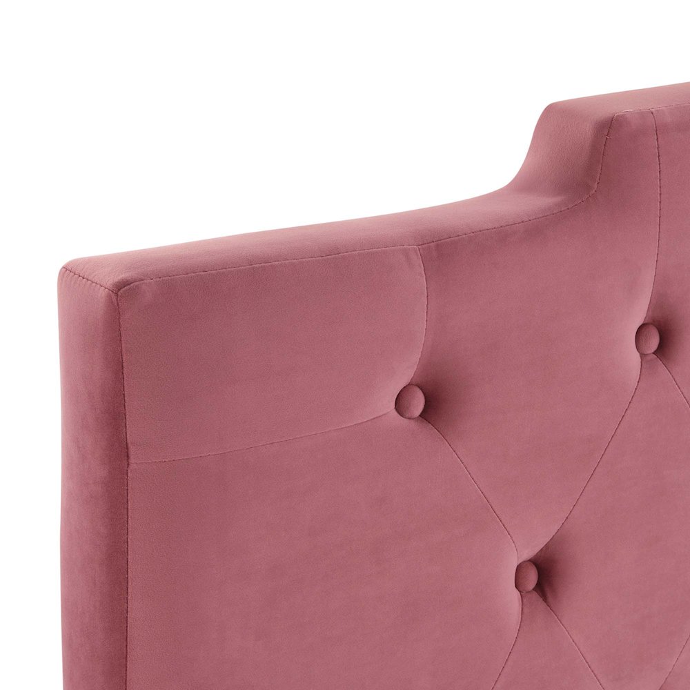 Juliet Tufted Performance Velvet King/California King Headboard. Picture 4